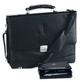 Courier Briefcase w/ Adjustable Shoulder Strap - Imported